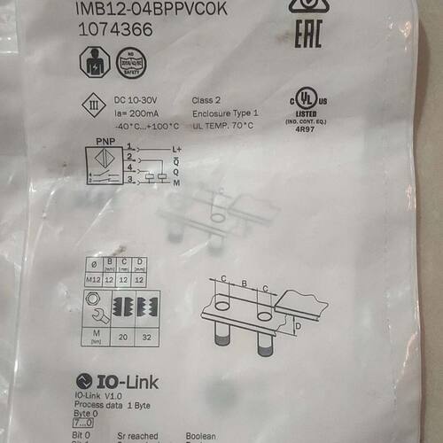 西克IMB12-04BPPVC0K电感式接近开关 货号107