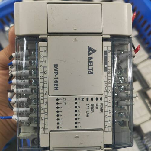 台达PLC DVP16EH00T3 功能完好 99新 拆机产