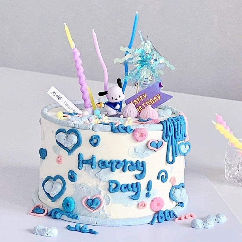 ins网红帕恰狗蛋糕装饰摆件可爱卡通小狗曲线蜡烛蛋糕甜品台插件,节庆用品/礼品,节日装扮用品,淘宝优惠券,粉丝福利购,淘宝优惠卷