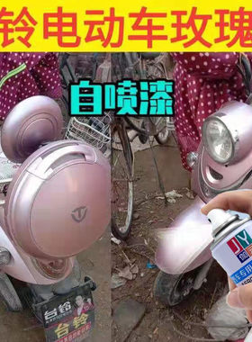 台铃电动车自喷漆划痕修复玫瑰金