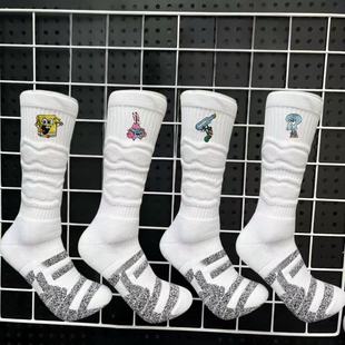NICEID篮球袜刺绣卡通高颜值美式实战精英袜毛巾底加厚防滑高筒袜