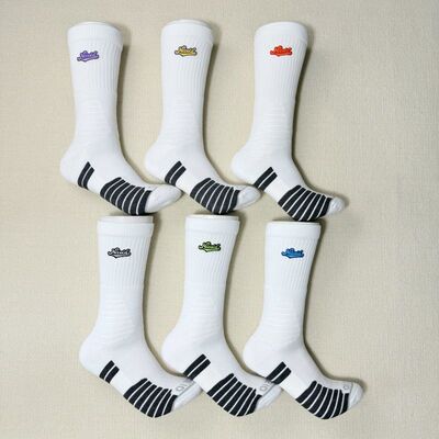 NICEID篮球袜刺绣美式实战长筒运动袜男加厚毛巾底高帮防滑包裹性