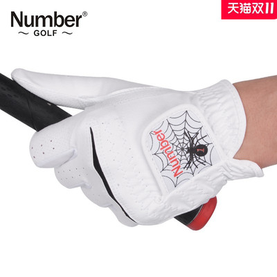 number男子高尔夫手套个性左手