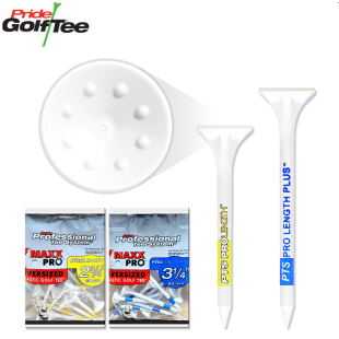 美国Pride高尔夫球Tee超大头宽圆形接触更稳定塑胶球钉职业球钉