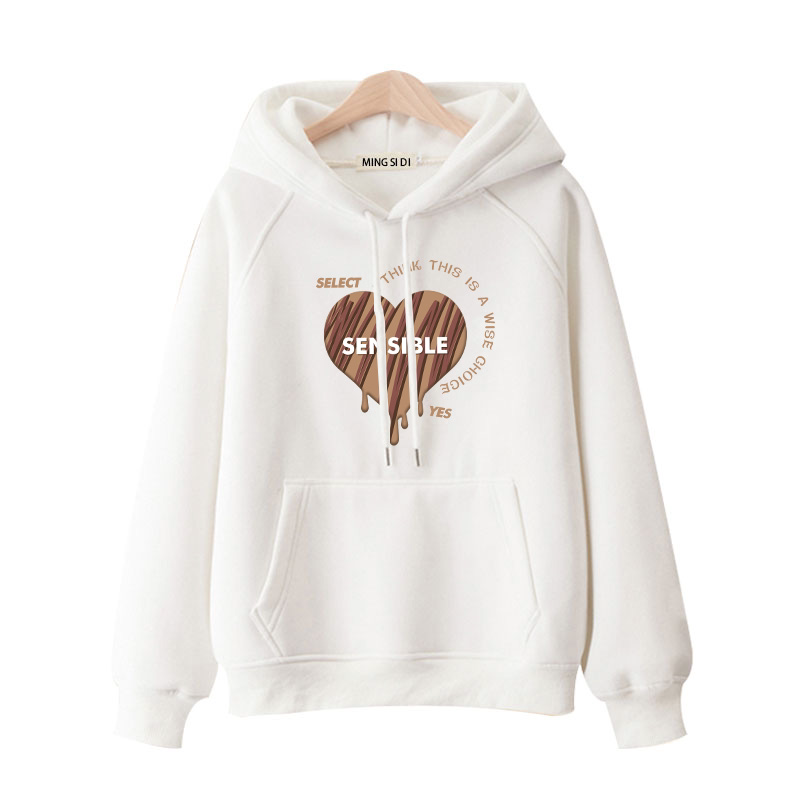 100%秋冬款连帽卫衣女装袋鼠兜口袋设计感洋气上衣宽松大码潮