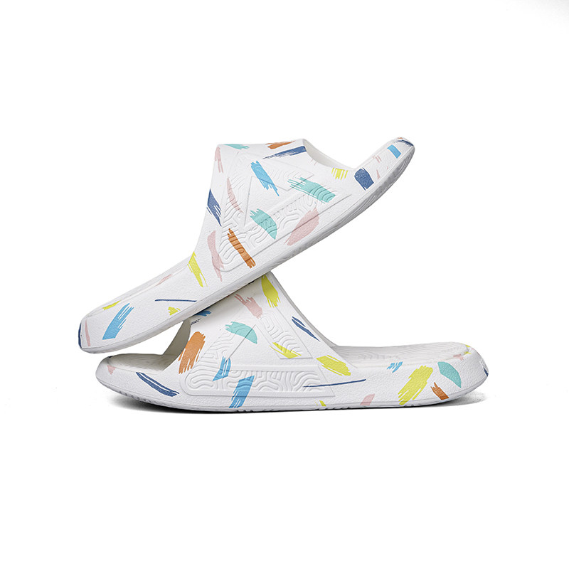 Peak匹克涂鸦风运动拖鞋男女款夏季新款外穿防滑一字拖高级感凉拖