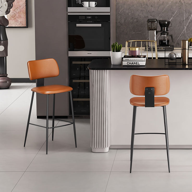 吧台凳椅子家用现代简约欧式轻奢设计师款岛台酒吧椅高脚椅凳7102