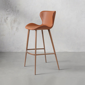 现代简约高脚椅家用轻奢吧台椅前台椅设计师款 中岛台椅高凳子7273