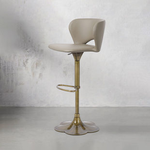 高脚凳吧台椅家用轻奢升降吧椅椅子旋转酒吧椅子欧式 复古吧凳7605