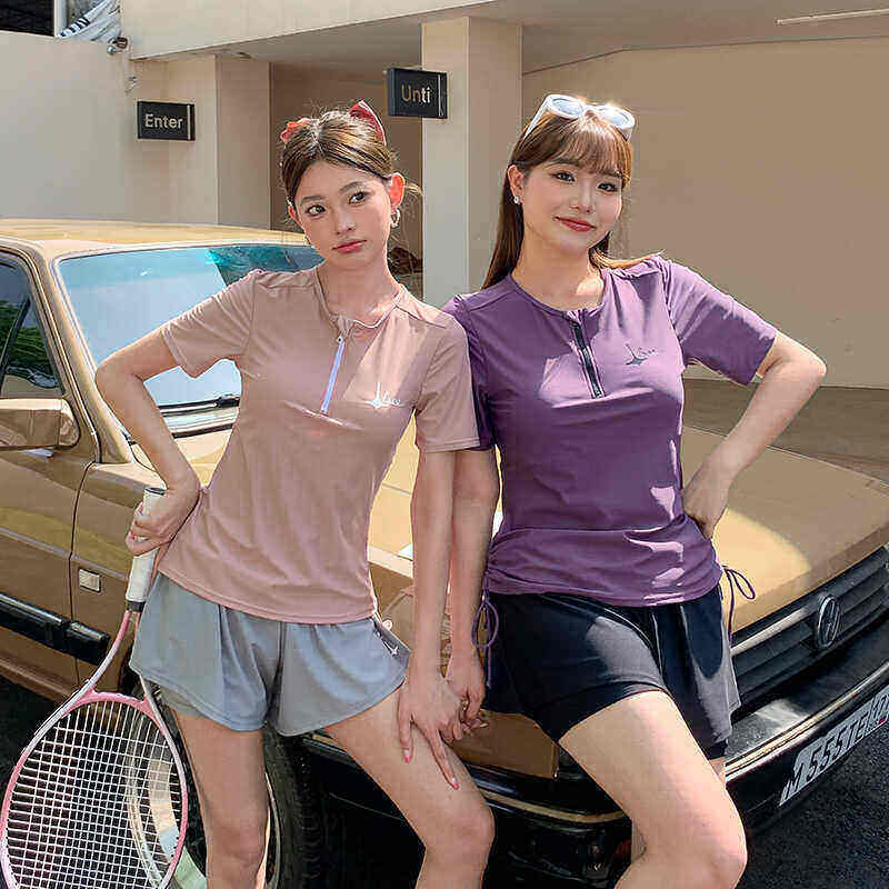 运动分体泳衣女款大码胖mm微胖女孩遮肚显瘦保守学生游泳课泡温泉