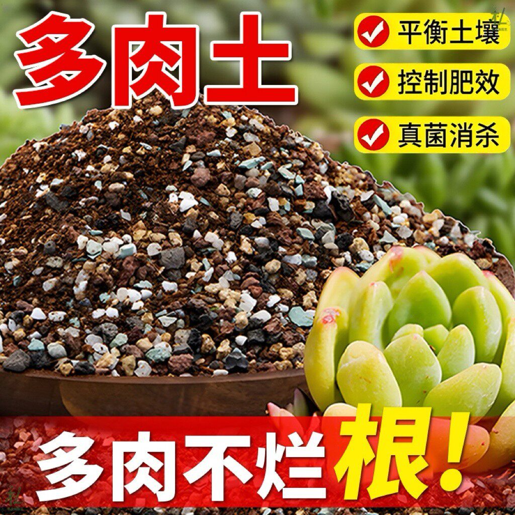多肉专用颗粒土透气不烂根进口泥炭成株老桩换盆叶插幼苗花通用型