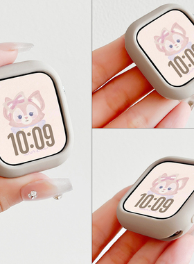 适用applewatch10保护壳S10苹果S9手表iwatch9保护套S8硅胶表壳s7代表带SE表套iSeries女软壳8智能边框watchs