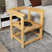 扶手坐便椅可带桶老人孕妇残疾实木蹲坑改移动马桶家用厕所坐便器