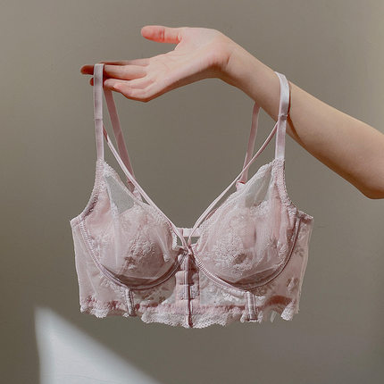 Thin front button underwear women's slimming bra