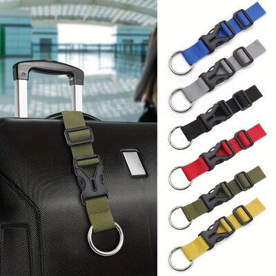 2pcs of Portable Luggage Straps - Adjustable Nylon Bag Clips