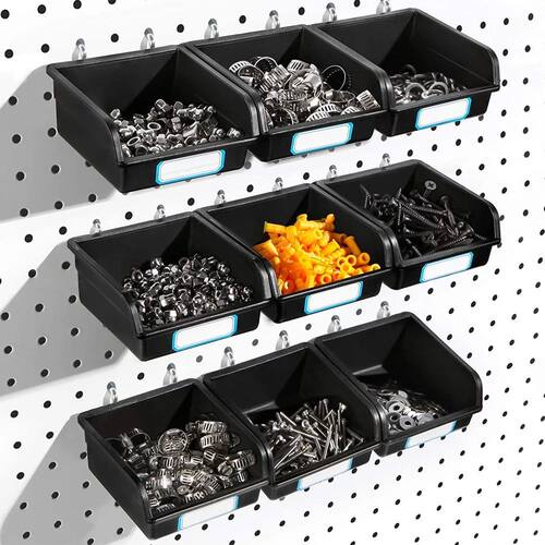 PP Pegboard Bins Tools Storage Pegboard Hooks Holder