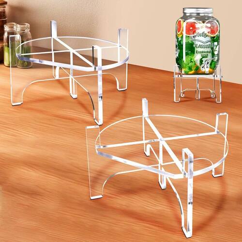 Clear Acrylic Tray Display Stand Kitchen Decor Wine Kettle D