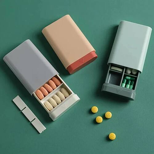 Portable Mini Travel Vitamin Pill Drawer Pill Box Container