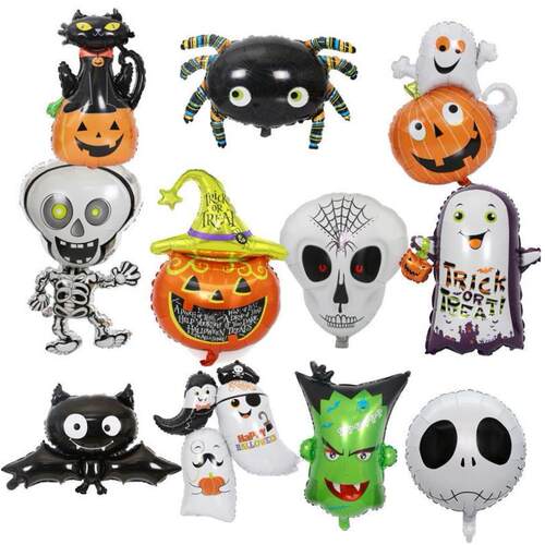 Halloween decoration pumpkin spider ghost aluminum balloon