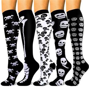 TANABATA 1 Pair Halloween Funny Compression Socks for Men