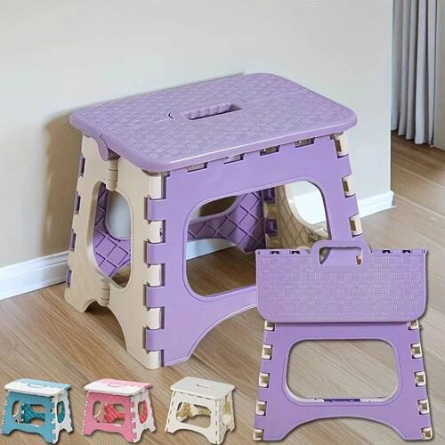 Plastic Folding Stool,Portable Outdoor Small Stool,Household
