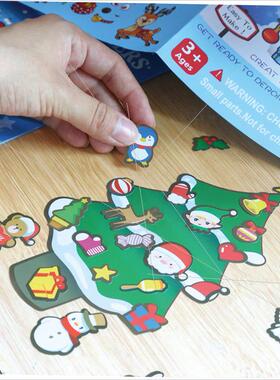 Children's cartoon Christmas DIY sticker emoticons