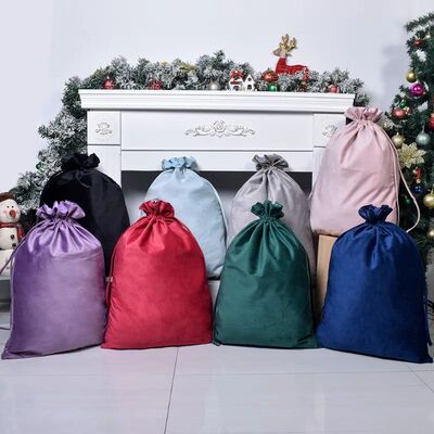 Drawstring Gift Bags for Christmas Decor Handheld Cloth Stor