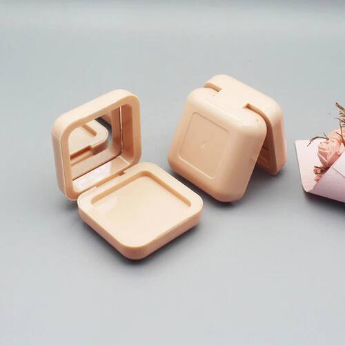 1Pcs Square Eyeshadow Case Magnetic Button Base With Mirror