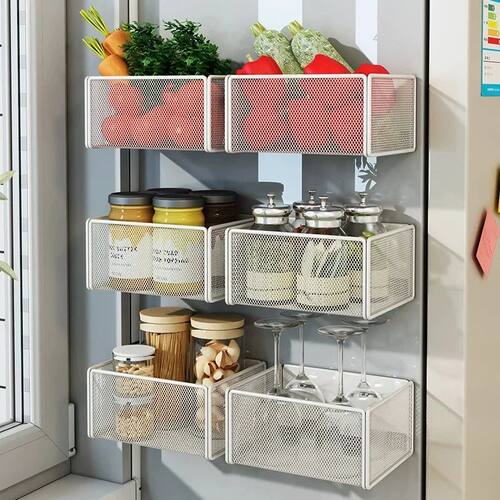 Multi Functional Refrigerator Side Mounted Storage Rack. Mag