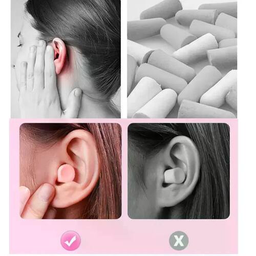 24/60/120PCS Type Foam Earplugs Anti-Noise Abatement Sleepin