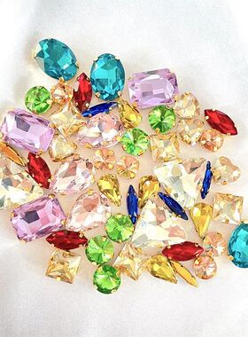 50pcs/Set Water Drop Claw Drill for Diy Wedding Dresses Shoe
