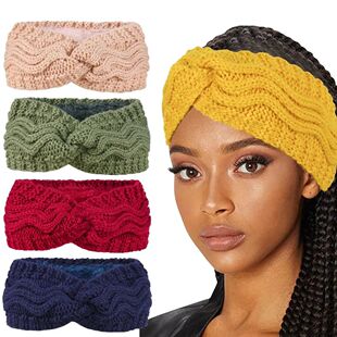 Knitted Headband for Women, Widened Plush for Warmth, Headba