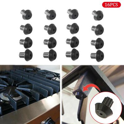 16 PCS Gas Range Burner Grate Foot Compatible Stove Gas Stov