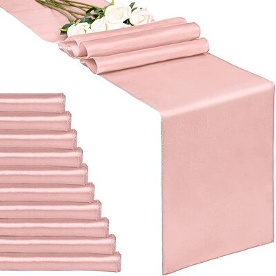 2026 New 5Pcs Satin Table Runner Luxury Wedding Decor High-e