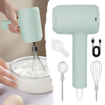 1Pcs Electric Whisk Stirrer Milk Frother Food Processor Port