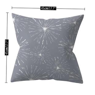 cushion sofa pillow 报枕套 cover geometric Grey polyester