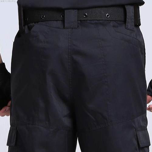 秋冬加厚保安裤作训黑色特