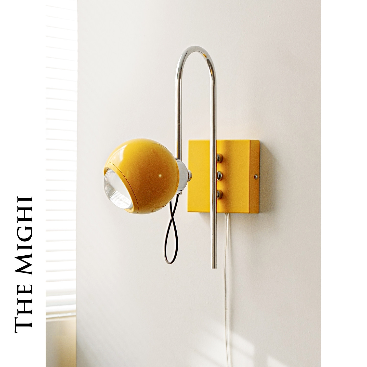 米极光影中古包豪斯卧室鱼眼壁灯孟菲斯复古黄色免接线客厅氛围灯,家装灯饰光源,壁灯,淘宝优惠券,粉丝福利购,淘宝优惠卷