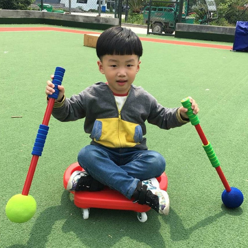 幼儿园方形小爬滑板车儿童四轮平衡板感统训练器材体智能康复加厚