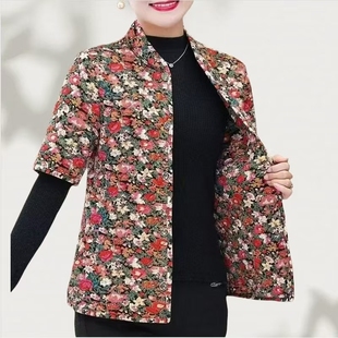 秋冬中老年短袖 棉坎肩外套保暖马夹女 棉马甲女加绒加厚背心妈妈装