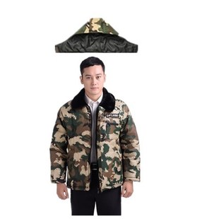 棉服爸爸装 秋冬季 中青年加厚加绒男棉衣棉袄加肥加大工人防寒工装