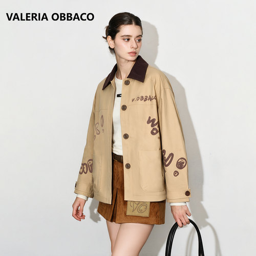 ValeriaObbaco巴恩风涂鸦外套