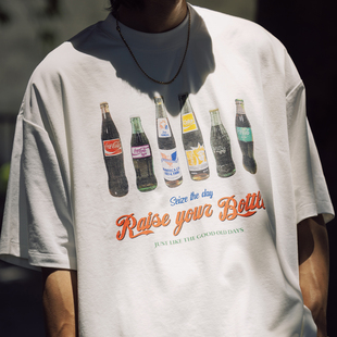 索罗娜凉感速干复古汽水印花短袖 Tee T恤 Coke BananaClub