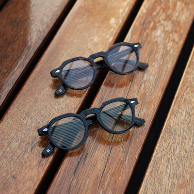 BananaClub&MULNAT日本进口赛璐珞板材皇冠框染色眼镜框架