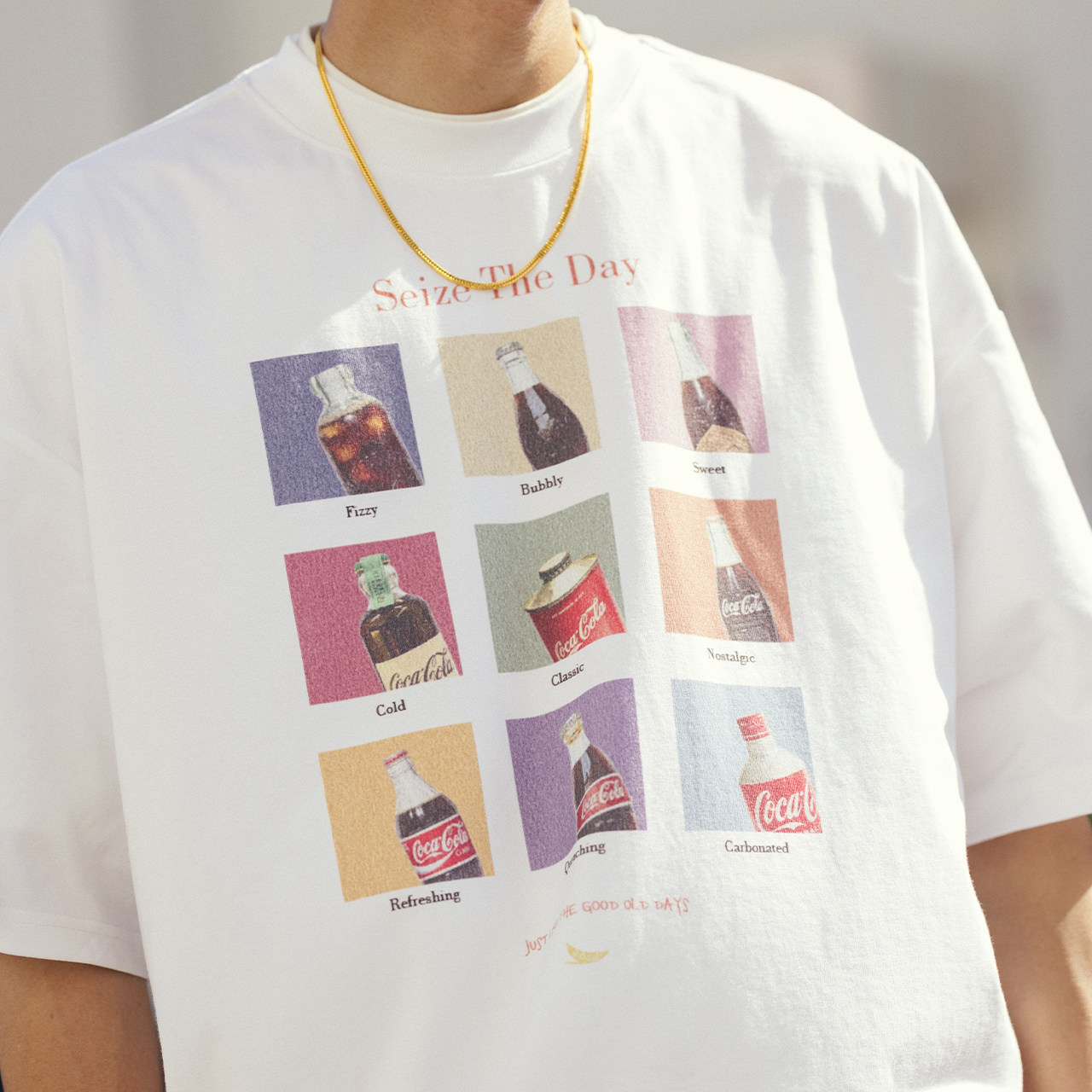 BananaClub"Coke Tee"索罗娜凉感速干复古汽水印花宽松短袖T恤