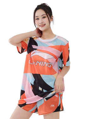 李宁女分体泳衣三件套