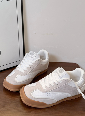 韩版小众丑萌德训鞋鞋2025新款复古百搭阿甘鞋学生运动休闲鞋鞋潮
