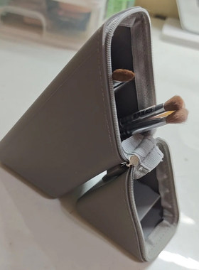 旅游神器~化妆刷包！可立式硅胶刷子收纳文具笔袋方便携带出差用