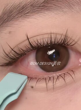 原来下睫毛这么贴才顺手！下睫毛专用镊子夹子平扁头美睫师嫁接用