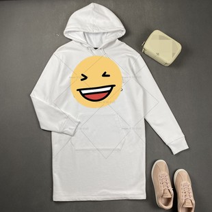 简约优雅 秋冬连帽卫插袋卫衣连衣裙 王炸配大衣 柬埔寨产 3553鱼